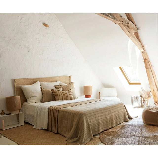 Linen Contemporary Maison De Vacances Parisian Designer Linen Pillows - a Pair For Sale - Image 8 of 9