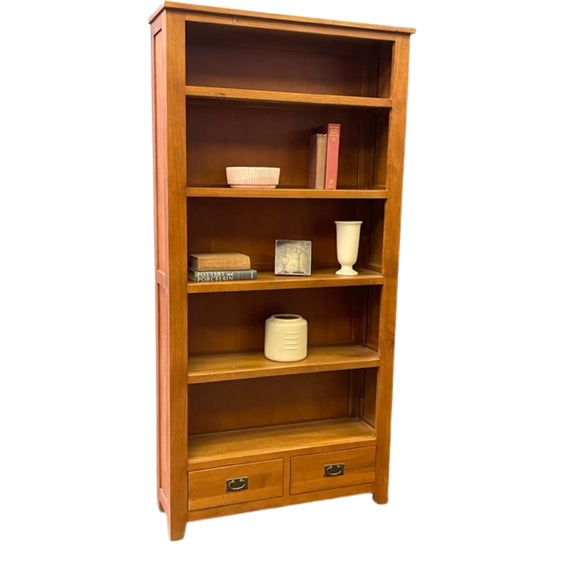 Mission Open Shelf Bookcase - Micheal Cherry For Sale - Image 12 of 17