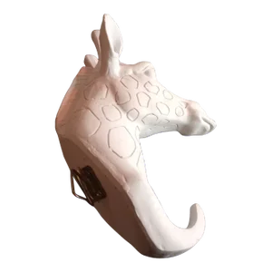 Anthropologie Ceramic Giraffe Head Wall Hook
