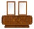 Mosaic Brutalist Modern Mid Century Walnut Dresser by Tobago For Sale
