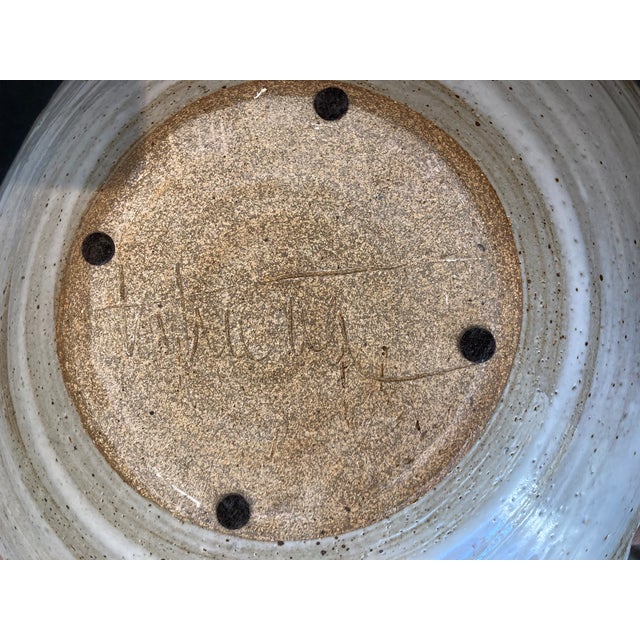 White Glaze and 23k Gold Studio Pottery Bowl by Tatiana For Sale - Image 9 of 9