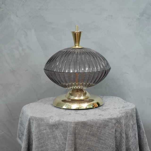 Mid-Century Modern Table Lamp in Murano Art Glass, 1980 For Sale - Image 4 of 9