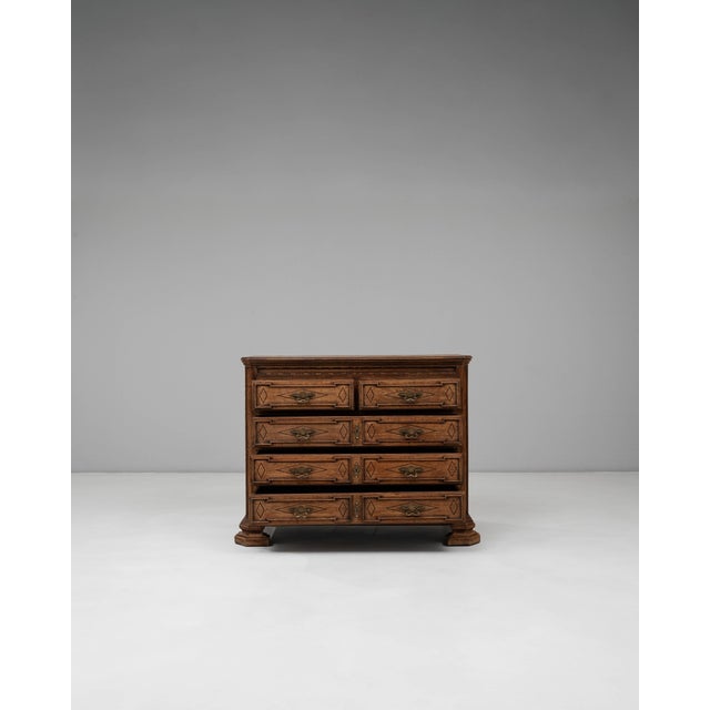 19th Century French Baroque Oak Chest of Drawers For Sale - Image 17 of 18