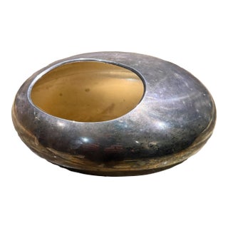 Vittorio Mazzuconni Firenze Bowl Silver-Plated Vide Poche Vase Post-Modern For Sale