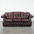 English Style 2.5-Seater Chesterfield Sofa on Wheels in Red Cowhide For Sale - Image 17 of 17