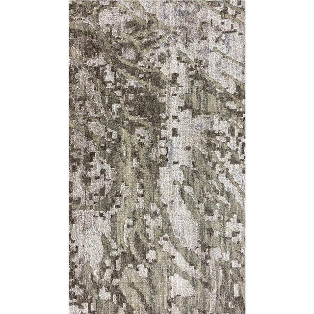 1990s Handwoven Modern Abstract Area Rug 9x12 For Sale - Image 12 of 12