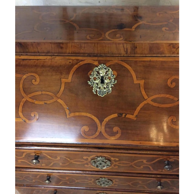 Brown 18th Century Italian Commode With Drop Down Desk For Sale - Image 8 of 8