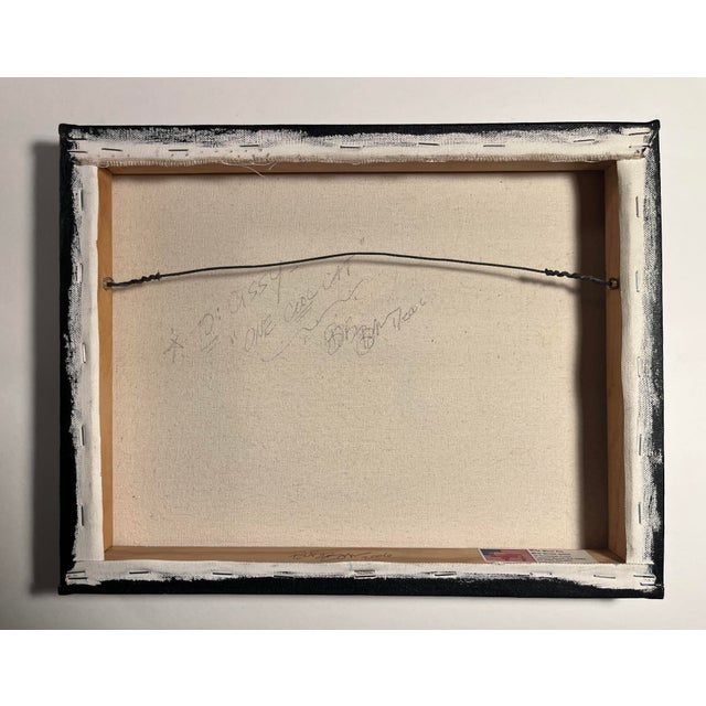 2000 - 2009 2006 Bob Bonn Acrylic on Canvas "One Cool Cat" Painting Signed For Sale - Image 5 of 9