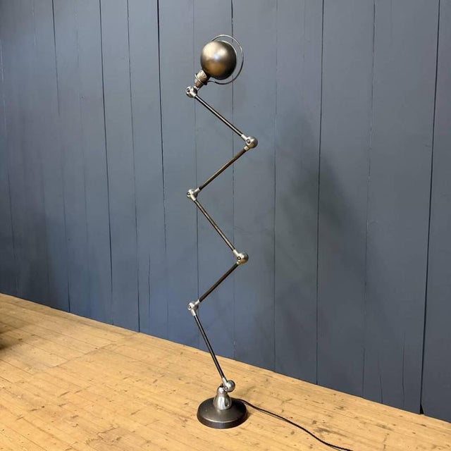 Five-Arm Floor Lamp with Blue Brand Plate from Jieldé, 1950s For Sale - Image 4 of 18