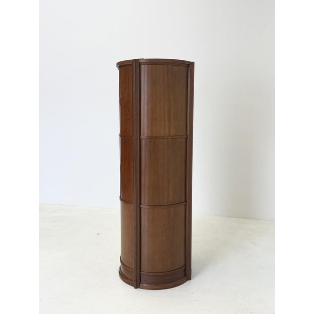 Brown Italian Sculptural Bar and Storage Cabinet by Gianfranco Frattini, 1950s For Sale - Image 8 of 15