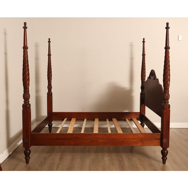 Ethan Allen 'British Classics' King Poster Bed For Sale - Image 18 of 18