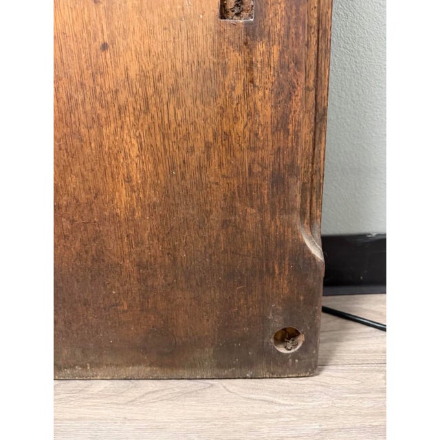 19th Century Gothic Revival Hand Carved Oak Church Pew End Panels - A Pair For Sale In San Antonio - Image 6 of 8
