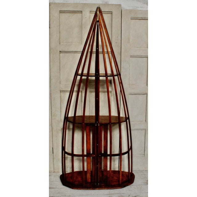 Wood Vintage Skeleton Canoe Bookshelf by Blandford, 1940 For Sale - Image 7 of 12