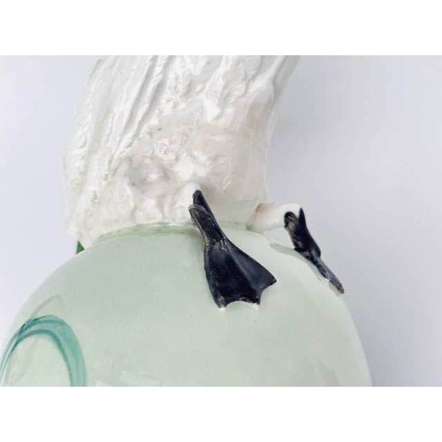 Large Antique Porcelain Swan Wash Pitcher, 1800s For Sale - Image 10 of 13