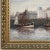 Wood Antique Framed Oil Painting on Canvas by G. Hodeige Dated 1936 For Sale - Image 7 of 13