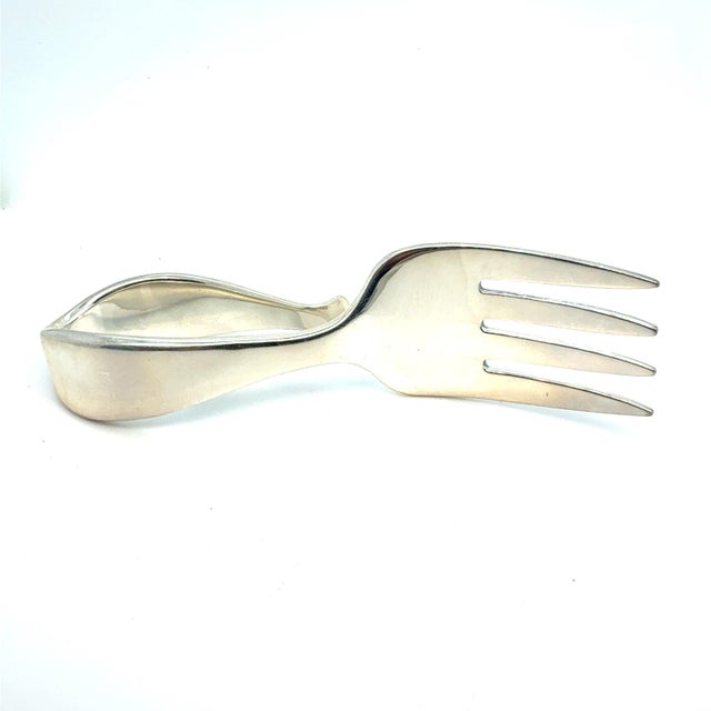 1990s Tiffany & Co Estate Baby Fork 3.5" Sterling Silver For Sale - Image 5 of 5