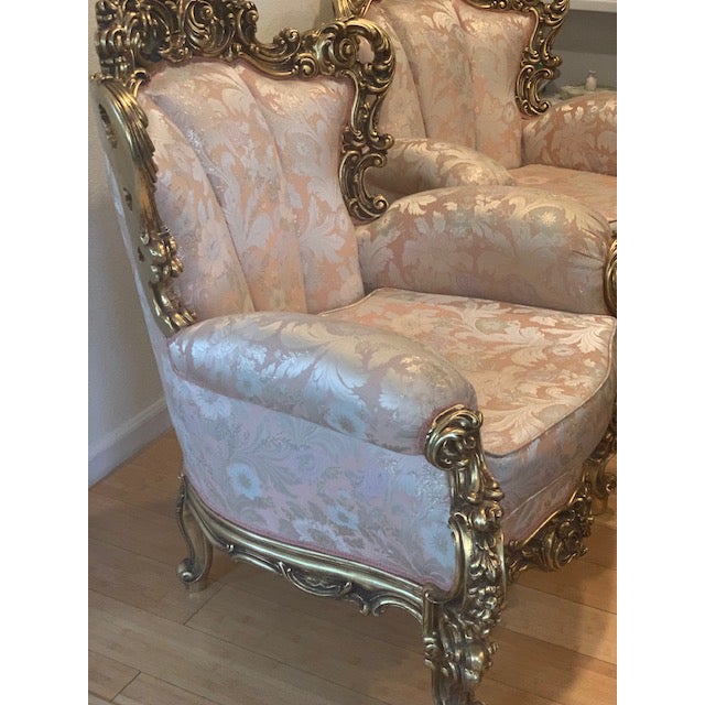 1990s Vintage Silik Italian Rococo Style Furniture Chairish