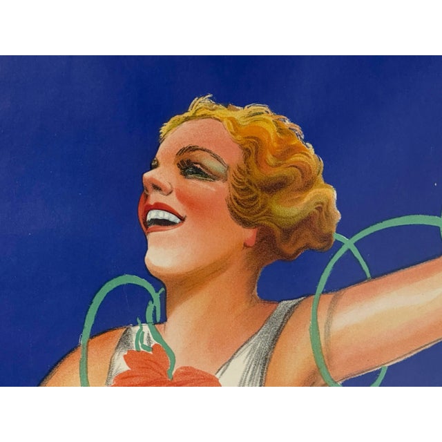 1930s Circa 1937 Robys Kina Lillet Original Poster, Framed For Sale - Image 5 of 12