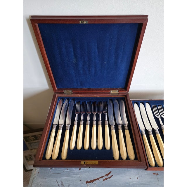 Antique Sheffield Fish or Dessert Set for Twelve For Sale - Image 9 of 9