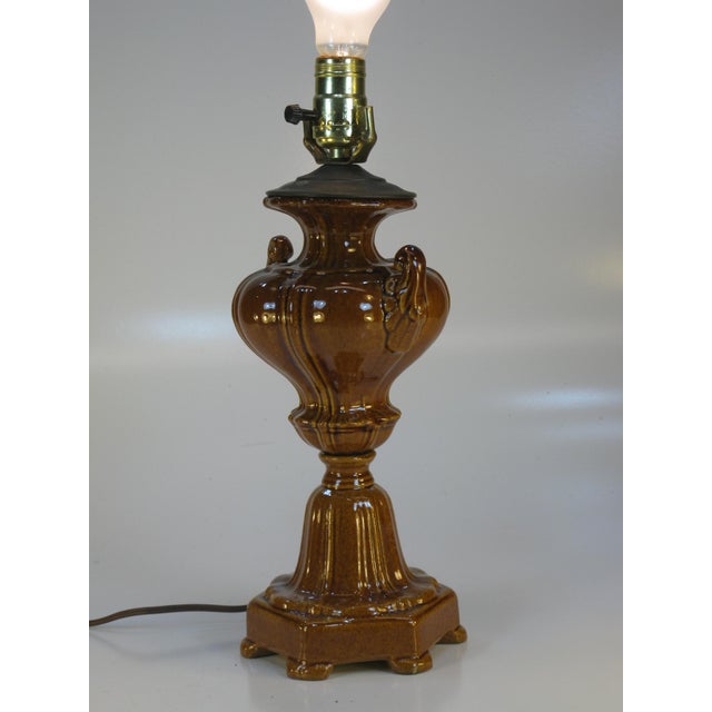 Early 20th Century Neoclassical Urn Ceramic Table Lamp For Sale - Image 10 of 13