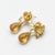 Lotus Citrine Drop Earrings, Pair For Sale - Image 4 of 7