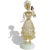Murano Murano Antique Queen in Gold Leaf Holding Flowers Italian Art Deco Glass Woman Sculpture Figure For Sale - Image 4 of 9
