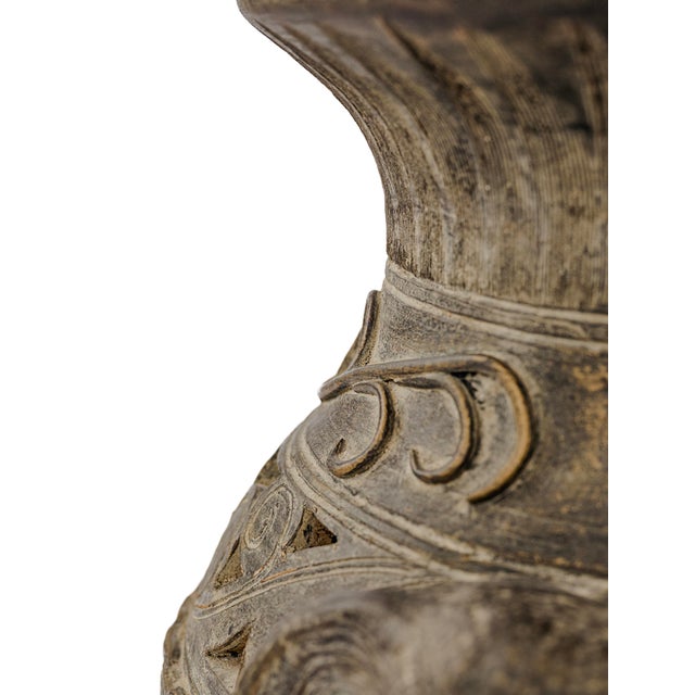 Late 20th Century Vintage Thailand Ban Chiang Style Earthenware Vessel For Sale In Tulsa - Image 6 of 9