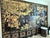 19thc Huge Antique Asian Chinoiserie 8 Foot Double Sided 8 Panel Room Divider Screen For Sale - Image 11 of 11