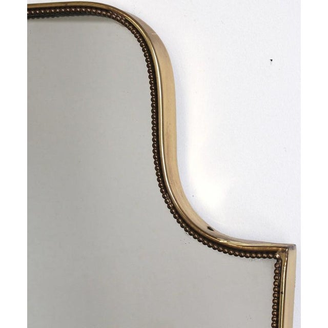 Vintage Italian Wall Mirror with Beading by Gio Ponti, 1960s For Sale - Image 6 of 13