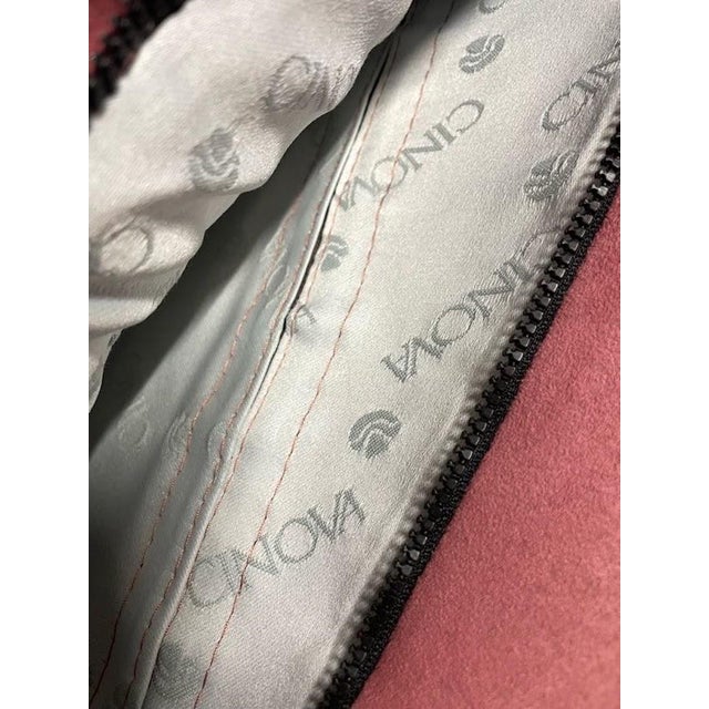 Relaxation Lounge Chair in Red Alcantara from Cinova, 1980s For Sale - Image 4 of 18