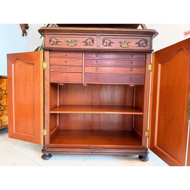 Baroque Piped Cupboard in Oak For Sale - Image 7 of 10