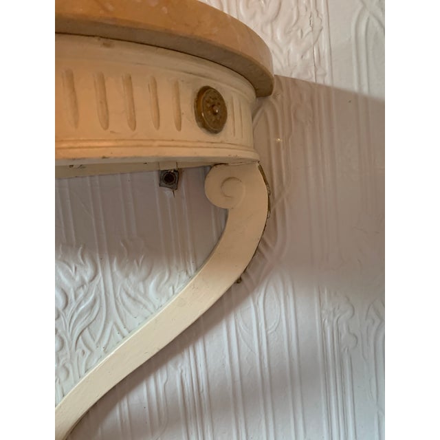 Mid 19th Century 19th Century Louis XV Marble Demi-Lune Console For Sale - Image 5 of 13