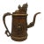 Vintage Embossed Brass Ewer With Dragon Handle & Mythical Motifs For Sale