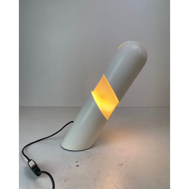 White Katiuscia Table Lamp by Gianni Celada for Fontana Arte, Italy, 1970s For Sale - Image 8 of 18