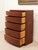 Mid 20th Century Mid 20th Century Five Drawer Bowed Front Art Deco Dresser Highboy For Sale - Image 5 of 11