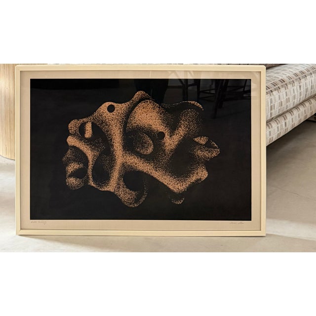 Irene Miller Stein Signed Framed Abstract Black White Serigraph Earth Fertility For Sale - Image 10 of 18