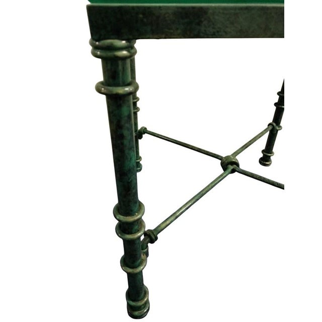 Elevate Your Living Space With the Timeless Artistry of These Diego Giacometti-Inspired Glass Top Tables 1970s For Sale - Image 9 of 12