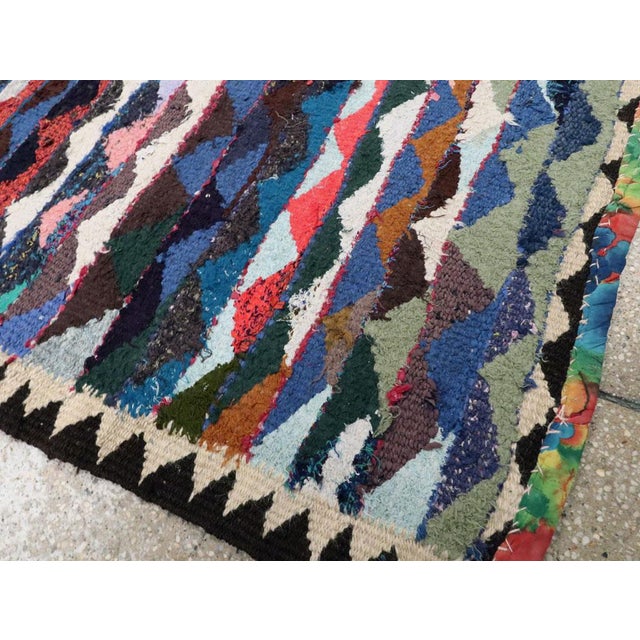 Navy Blue Galerie Shabab Collection Mid-20th Century Persian Flatweave Kilim Rug For Sale - Image 8 of 9