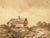 Possibly Amédée Bourgeois, Rural House in France, Early 19th Century, Watercolour For Sale - Image 3 of 3