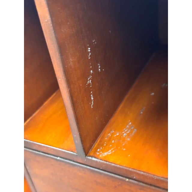Late 20th Century Wood Secretary Desk Chest, Vintage For Sale - Image 5 of 12