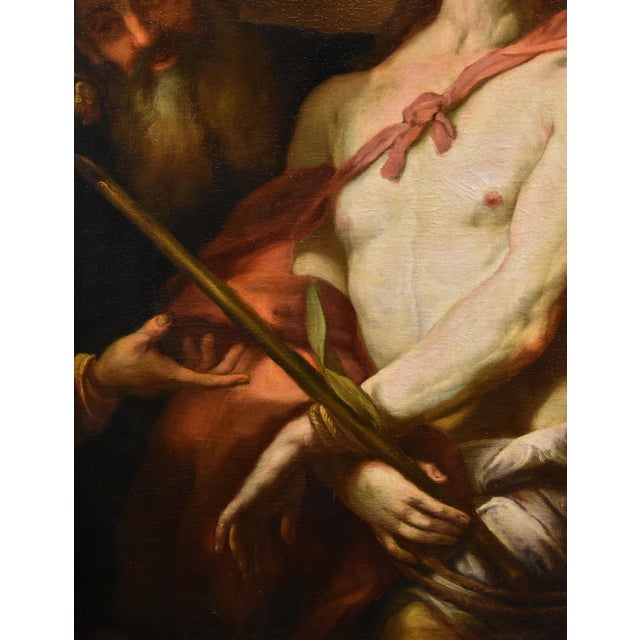 Workshop of Valerio Castello, Ecce Homo, 1650, Oil on Canvas, Framed For Sale - Image 8 of 17