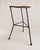 Mid-Century Rattan Cane and Iron Bar Stool attributed to Dennis Lennon, 1950s For Sale - Image 9 of 9
