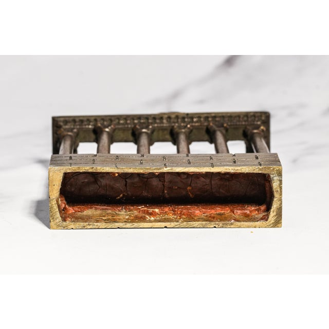 Amazing Miniature 19th Century Antique Grand Tour Bronze Temple of Saturn Statue Sculpture Roman Forum Neoclassical Home Decor For Sale - Image 12 of 12