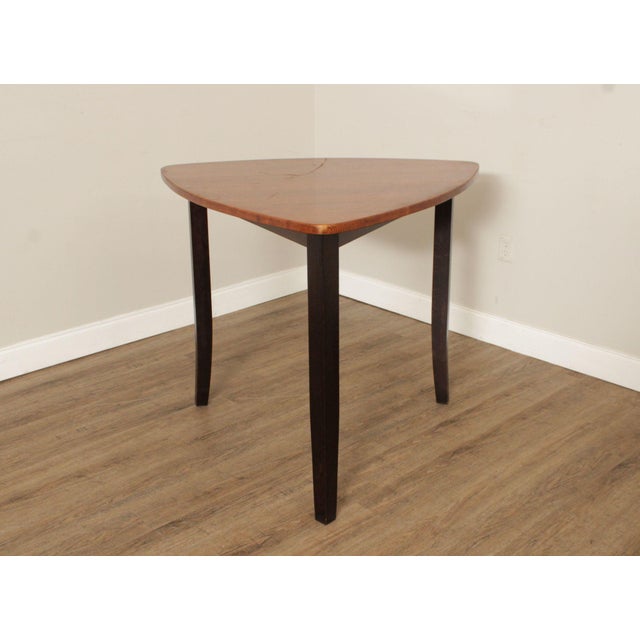 Wood Custom Quality Modern Guitar Pick Oak Counter Height Dining Table For Sale - Image 7 of 18