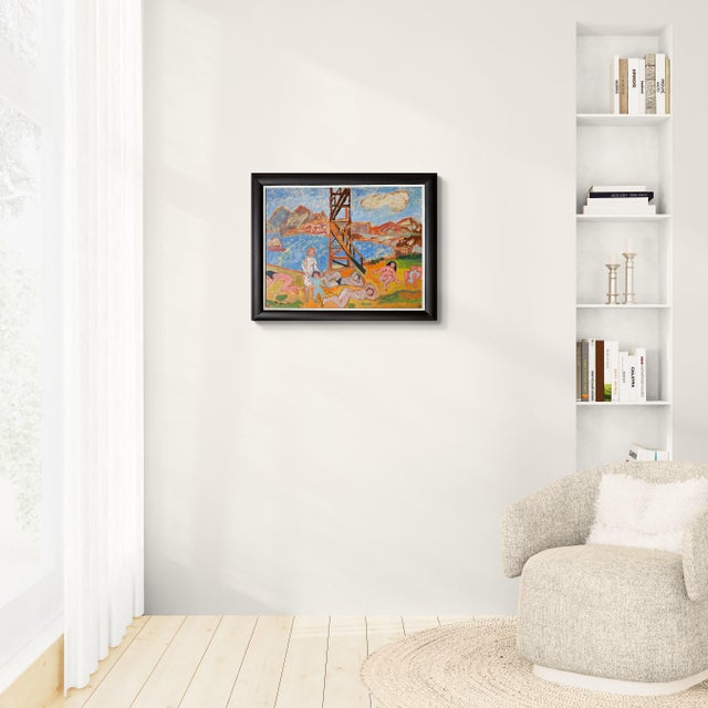 Bruno Krauskopf Marienburg 1892 - 1960 Berlin Nudist Beach, New Jersey Oil on panel Signed lower left Size: 50 x 64.5 cm...