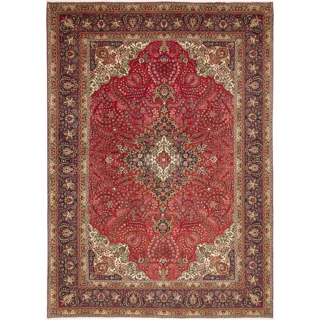 Middle Eastern Hand-Knotted Tabriz Rug For Sale - Image 11 of 11