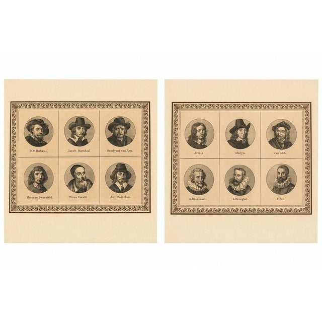 Dutch Masters Rubens, Rembrandt, Brueghel, Rubens Portrait, 1880, Engravings For Sale - Image 9 of 9