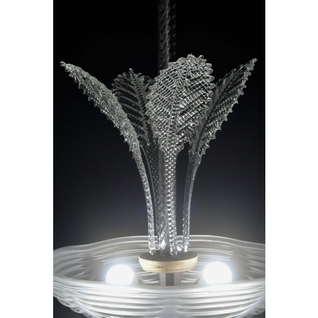 Luxury Barovier & Toso Chandelier, Murano Pulegoso Glass, 1950s For Sale - Image 11 of 13