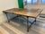 Restoration Hardware Reclaimed Wood and Iron Dining Table Conference Room Table For Sale - Image 9 of 12