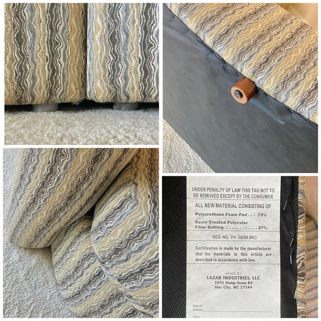 Monumental Modern Upholstered Sectional Sofa | in the Style of Milo Baughman For Sale - Image 12 of 12